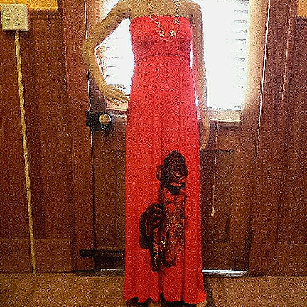 Nwt Urban Mix Strapless Maxi Dress